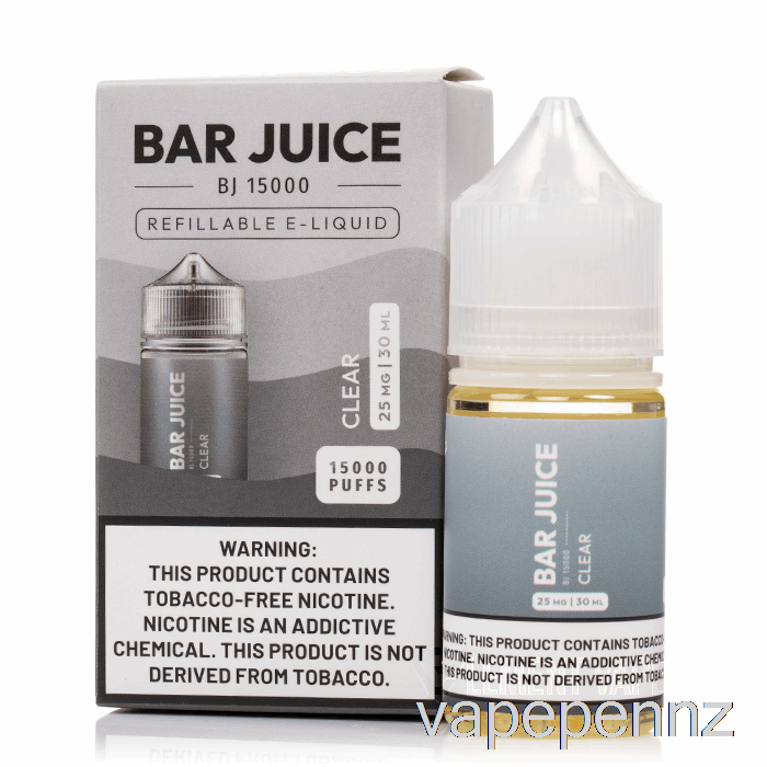 Clear - Bar Juice - 30mL 25mg VAPE NZ
